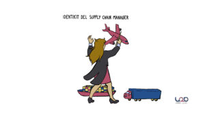 Supply chain manager illustrazione